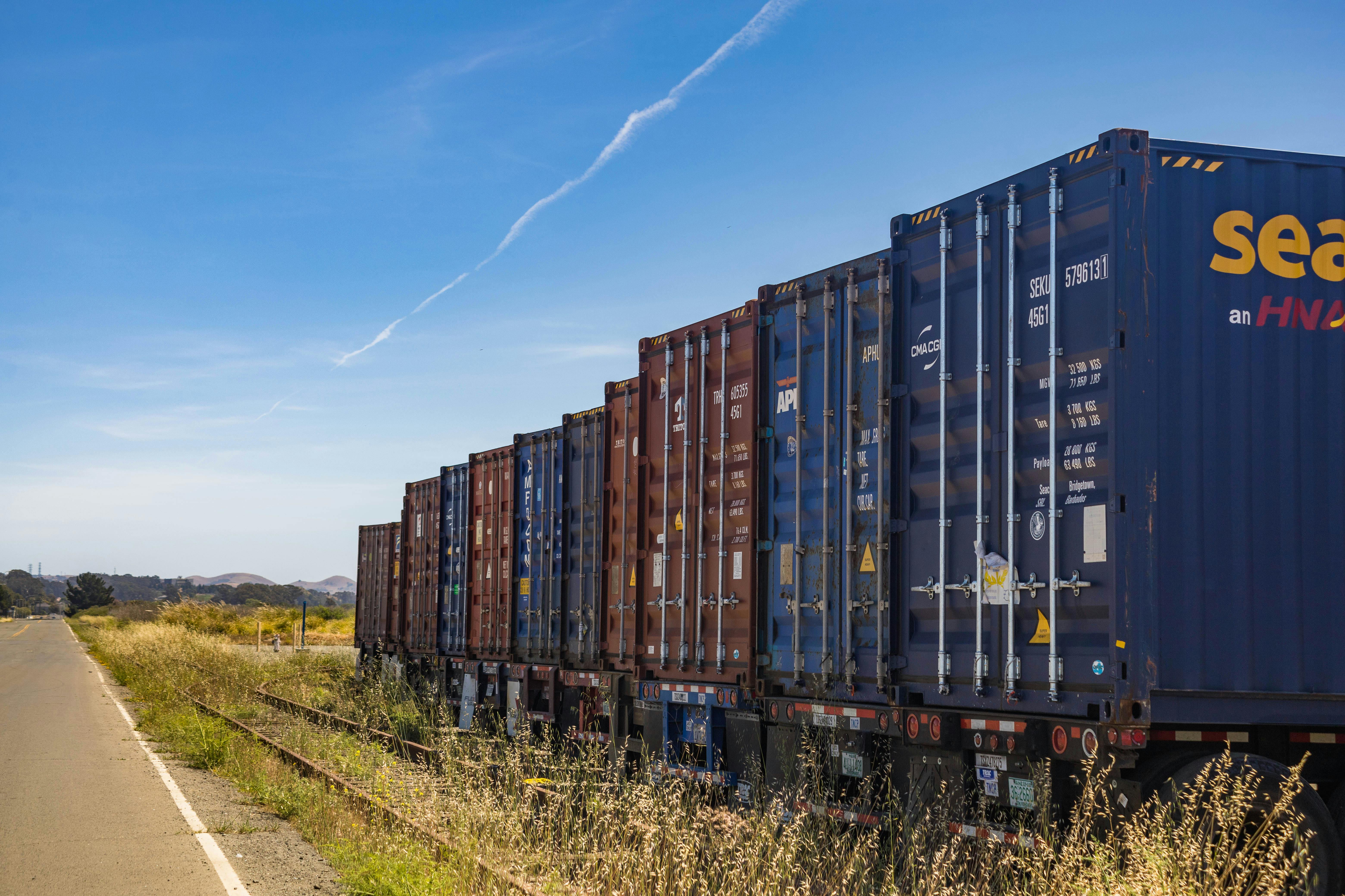 Freight truck on highway